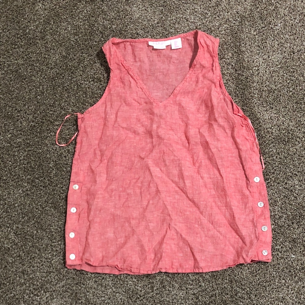 Isaac Mizrahi Coral Sleeveless Blouse